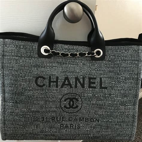 chanel deauville round bag|Chanel deauville tote large size.